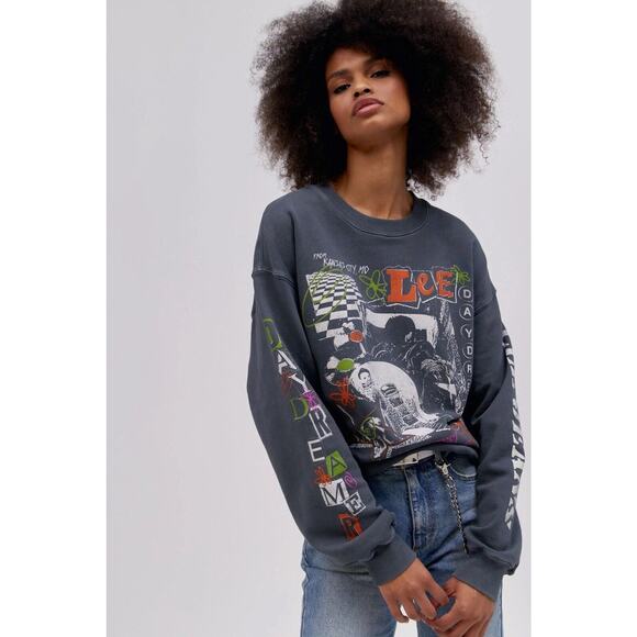 Daydreamer X Lee Highest Quality Sound Boyfriend Crew Sweatshirt Sz S NWT 90’s - Picture 4 of 16